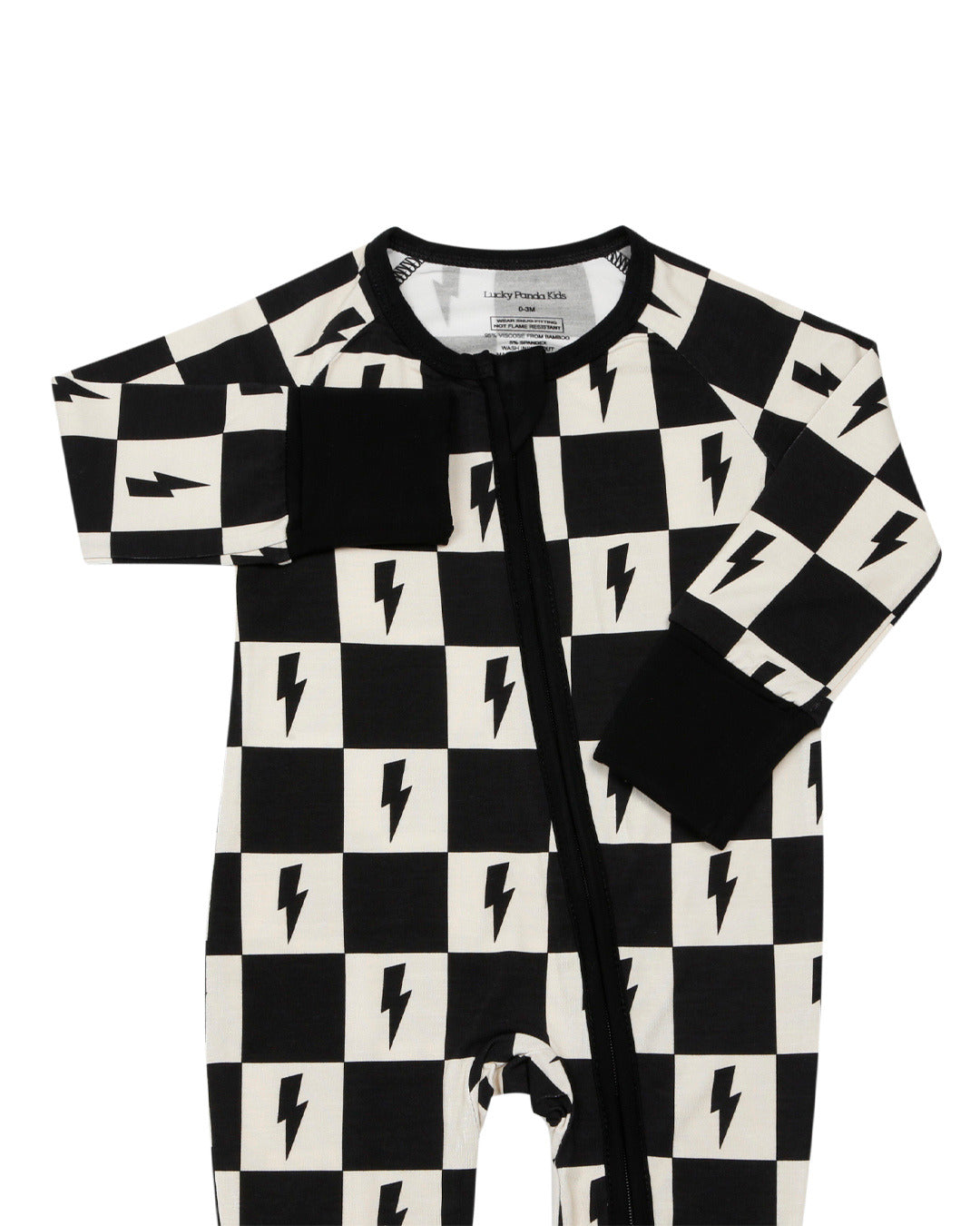 Bamboo Zip Romper | Checks + Bolts