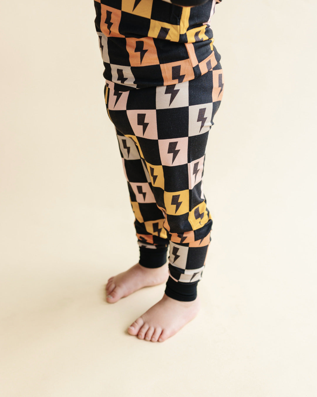 Bamboo Two Piece Set | Colorful Checks + Bolts