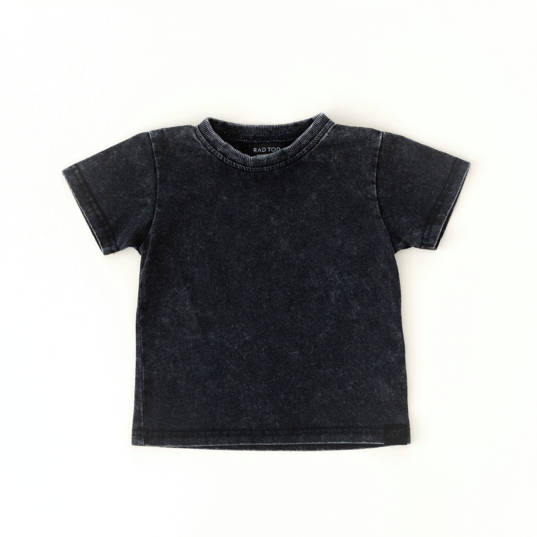 STONE WASH TEE - CHARCOAL