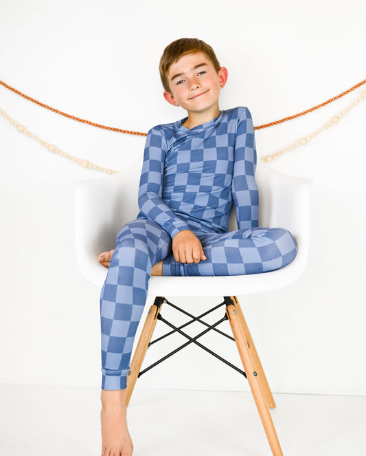 BLUE CHECK | TWO PIECE SET