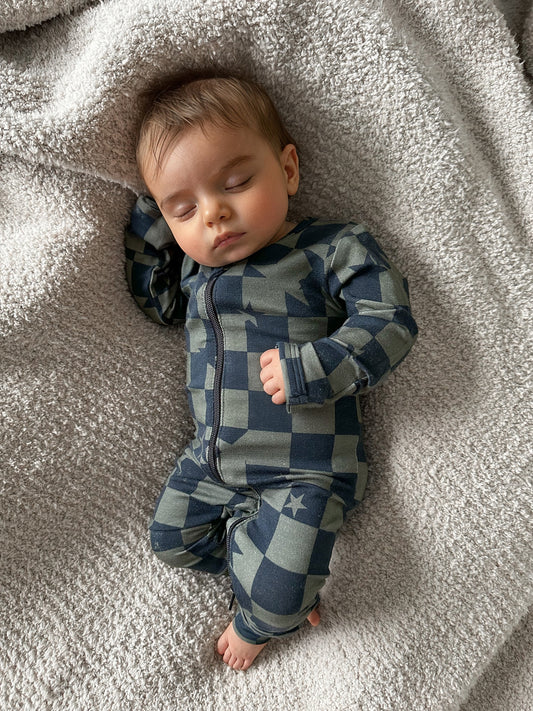 Olive Checkered Star LUXIE®