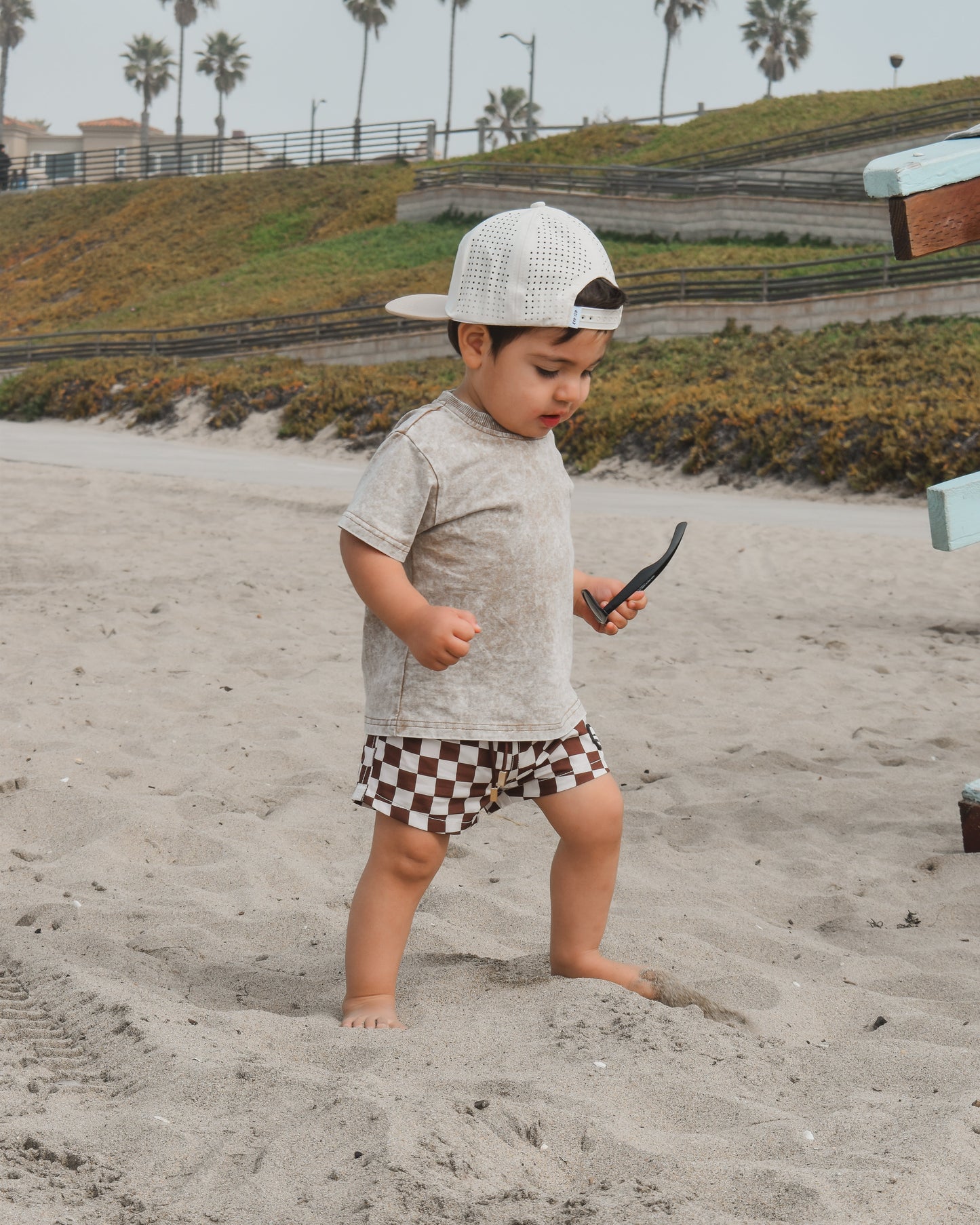 STONE WASH TEE - SAND