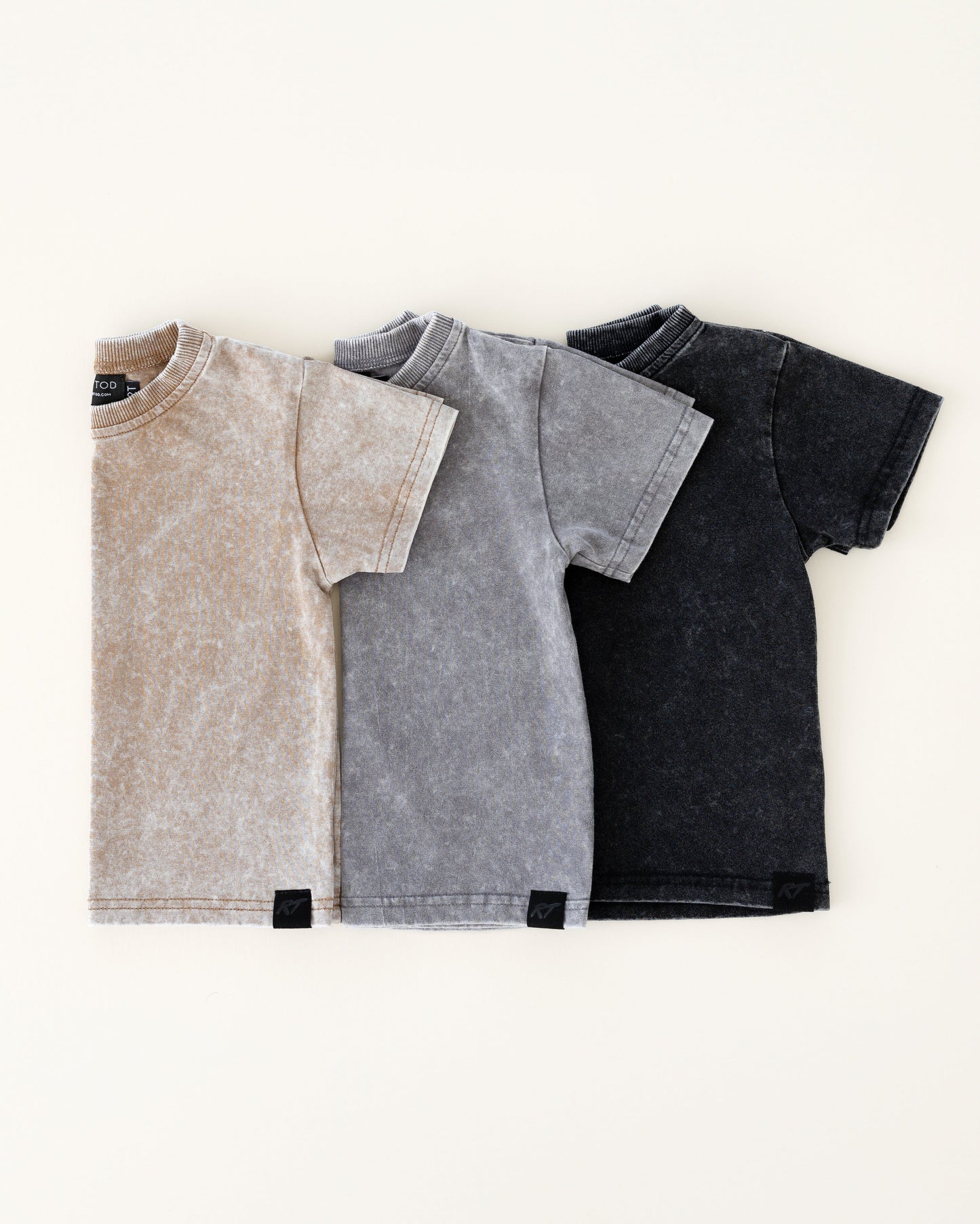 STONE WASH TEE - SAND