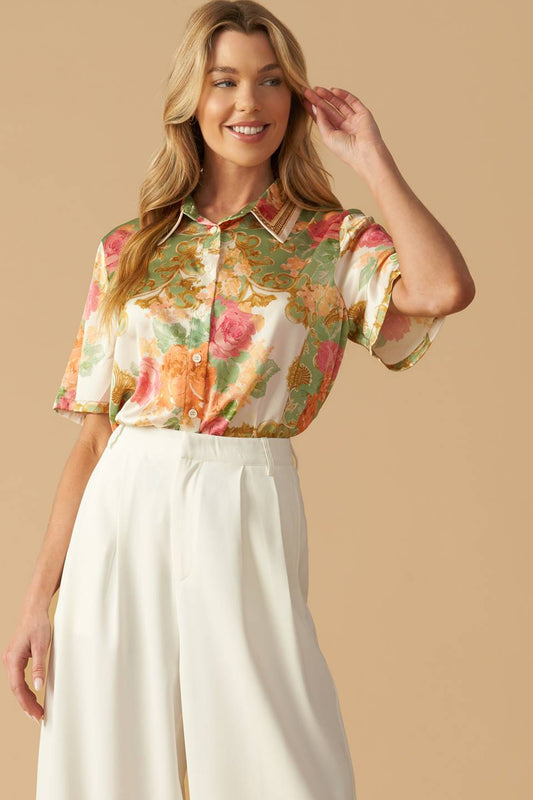 ALL EYES ON ME WOVEN TOP