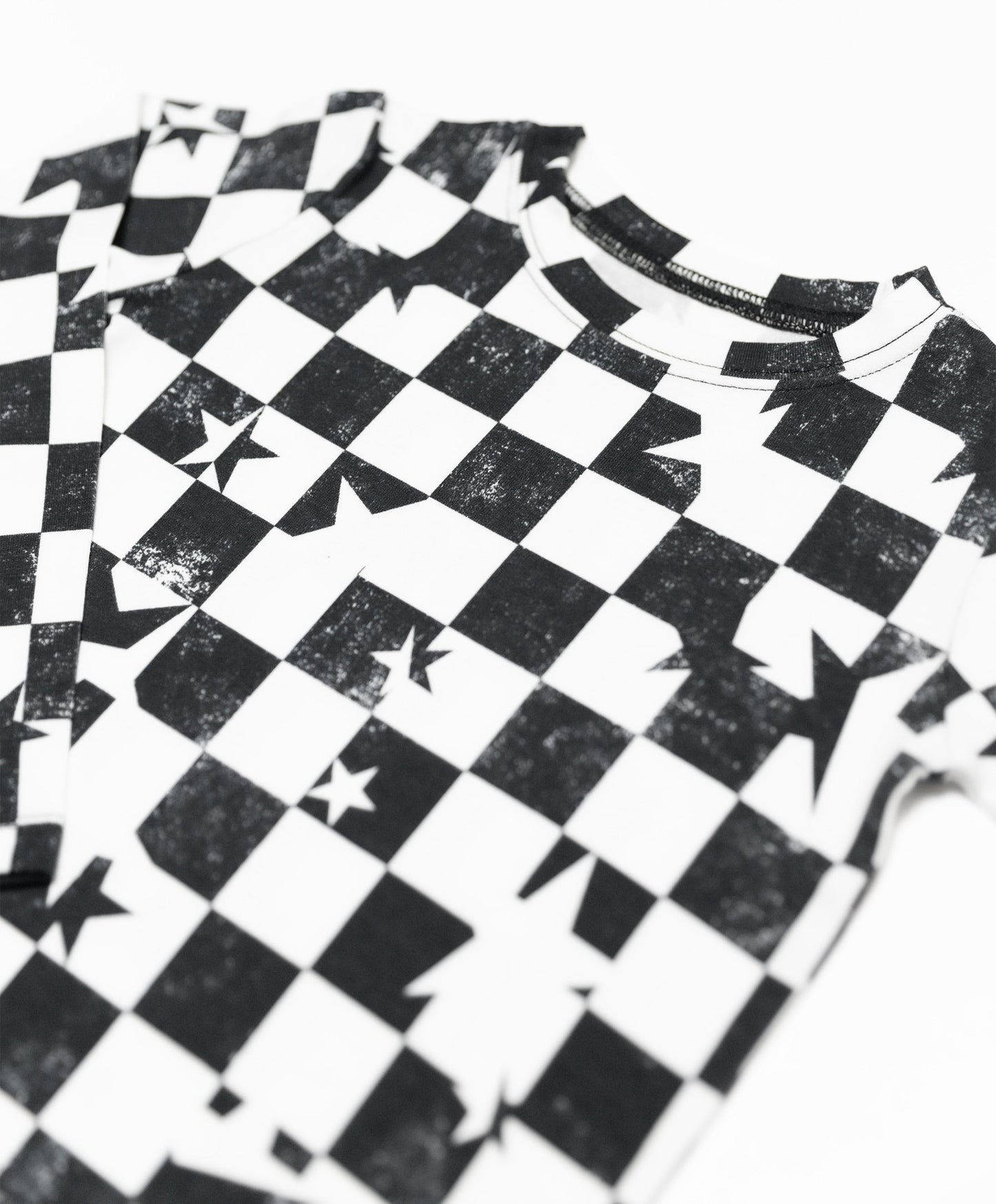 Black + White Checkered Star Two-Piece Set