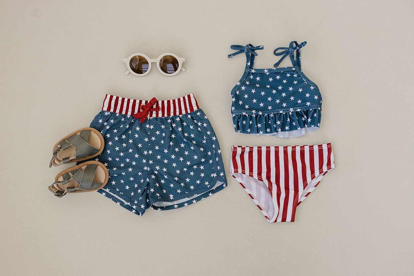 Stars + Stripes Swim Shorts
