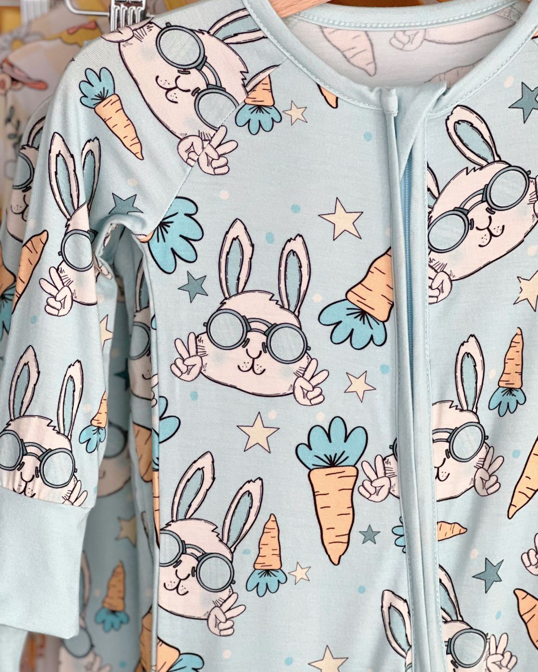 Easter Bamboo Zip Romper | Rad Rabbit