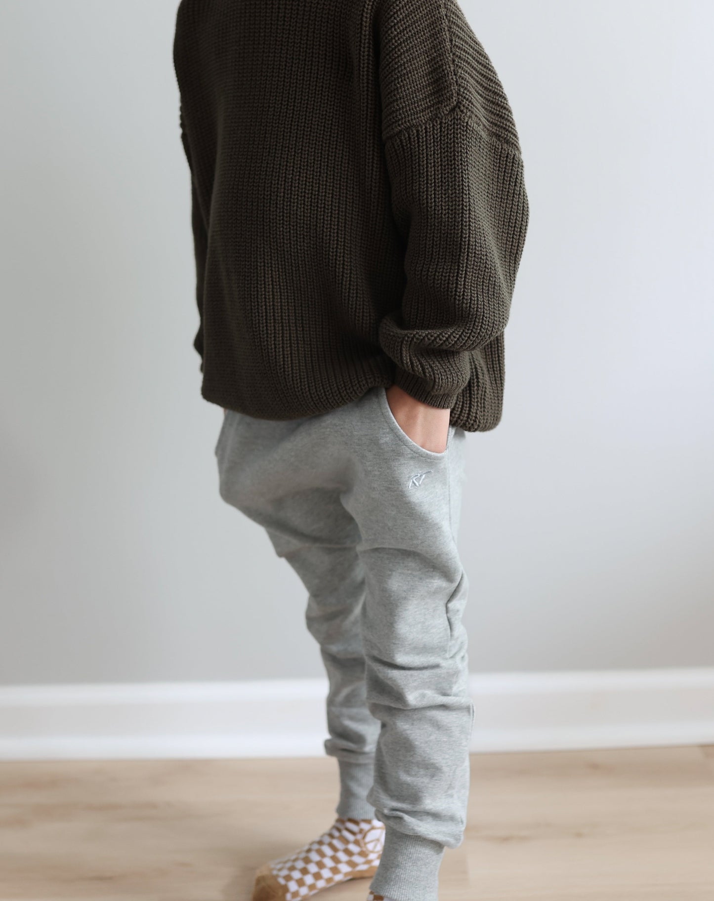 ORGANIC COTTON JOGGERS - GRAY
