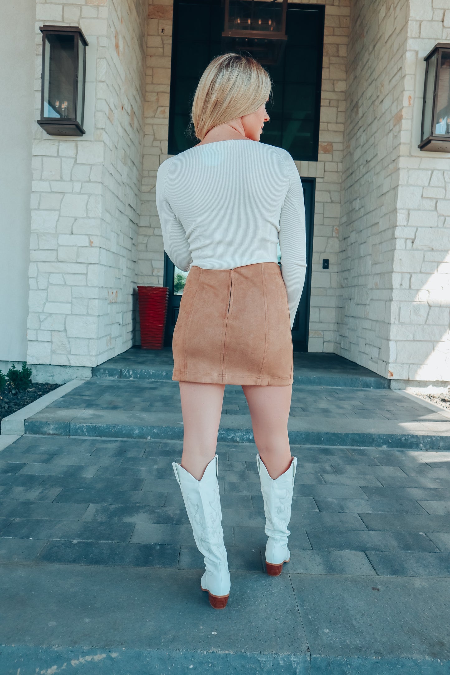 Suede Mini Skirt
