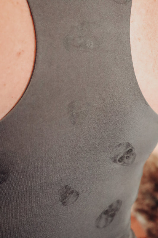 Skull Print Sports Bra