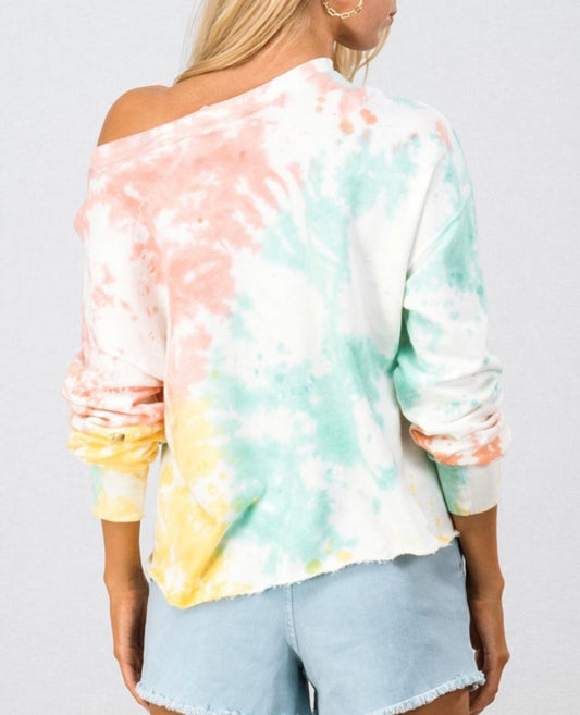 Tie Dye Crop Crewneck