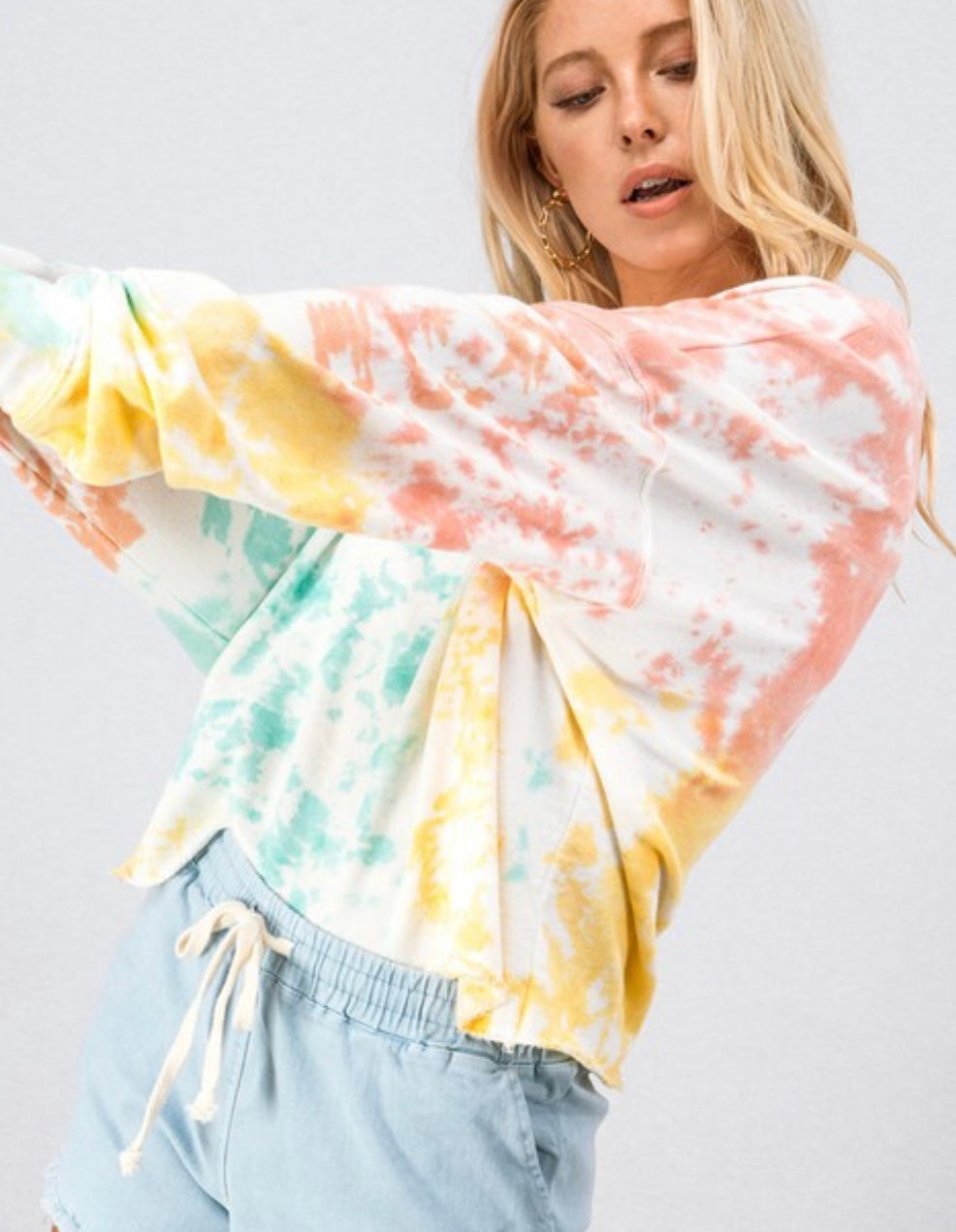 Tie Dye Crop Crewneck