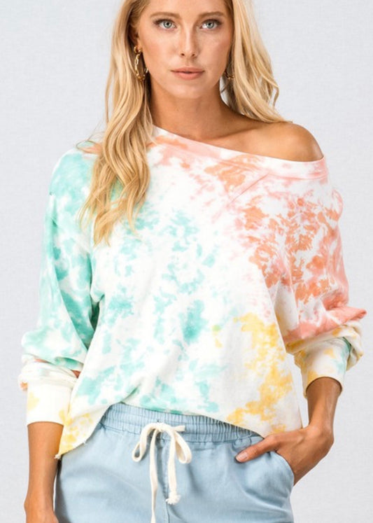 Tie Dye Crop Crewneck