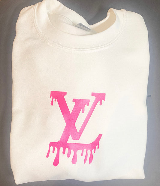 LV Drip Designer Inspired Crewneck