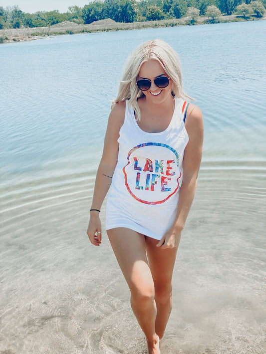 Lake Life Tie Dye Tank