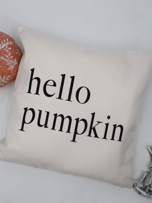 Hello Pumpkin Pillow Cover