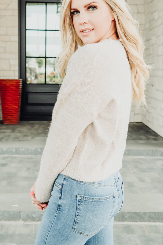 Tan Cable Knit Sweater