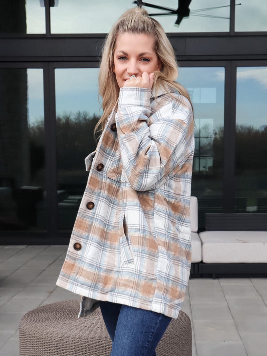 Everyday Shacket - Baby Blue