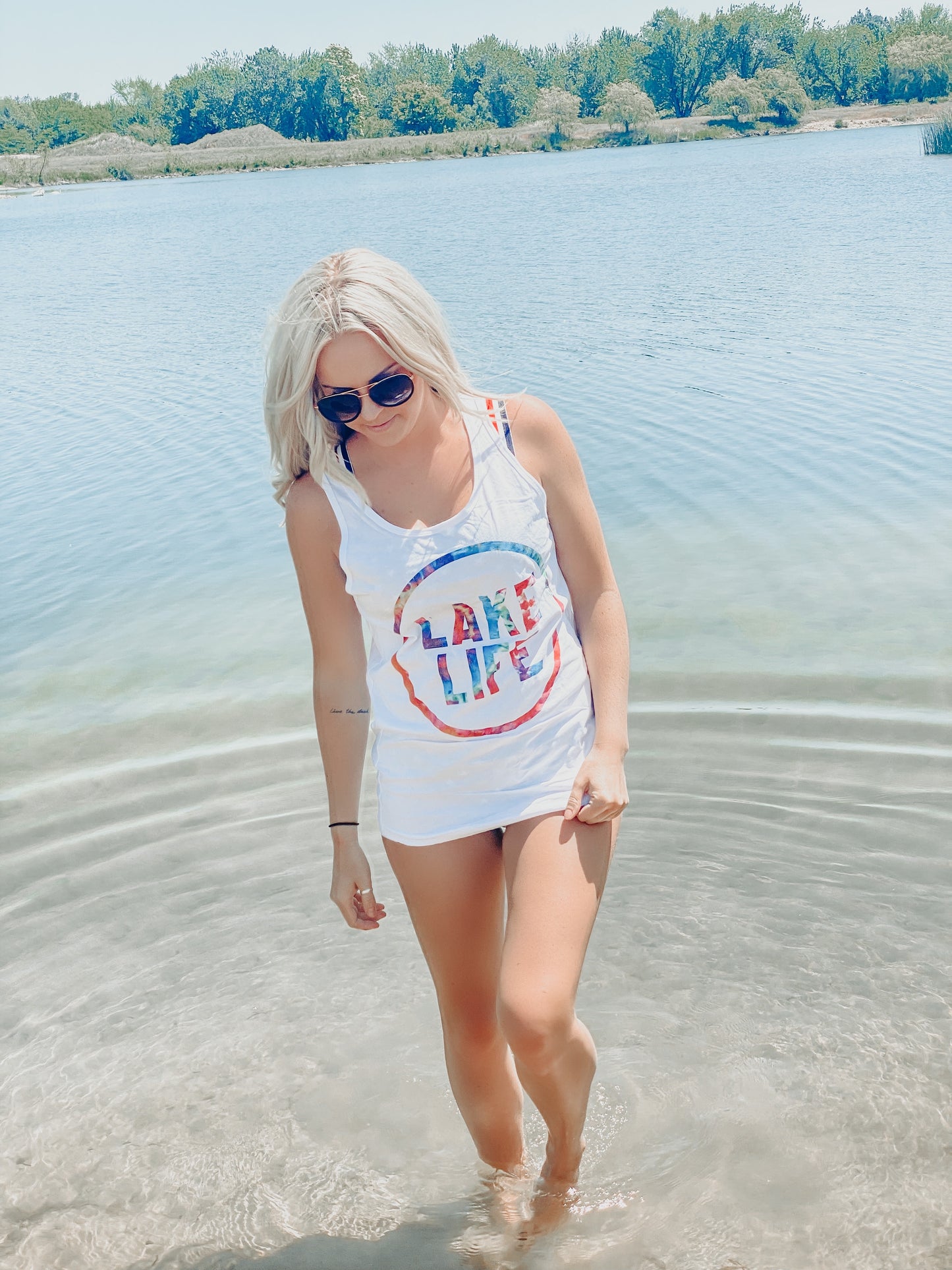 Lake Life Tie Dye Tank