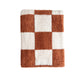 Checkered Plush Blanket | Copper