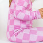 PINK CHECK | ZIP ROMPER