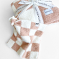 Checkered Plush Lovey | Latte