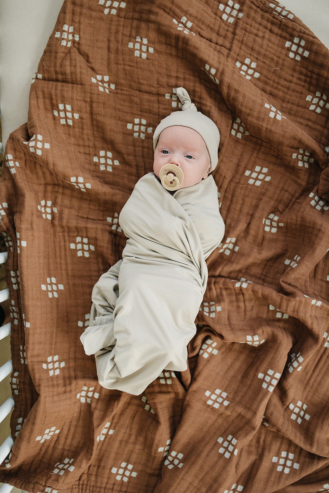 Oatmeal Bamboo Newborn Knot Hat