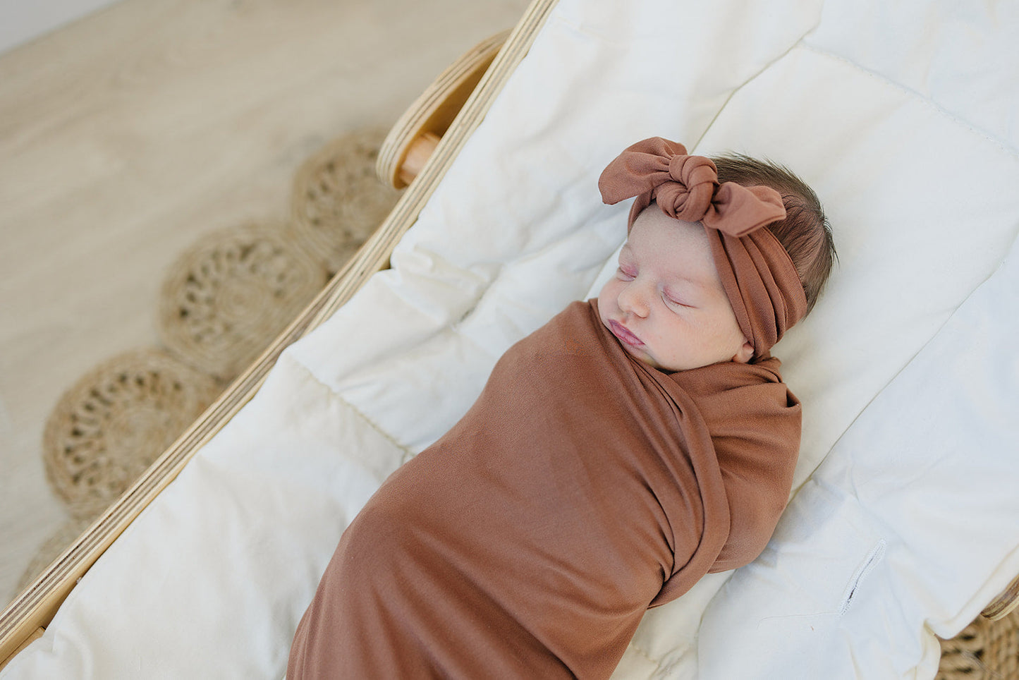 Rust Bamboo Swaddle Set