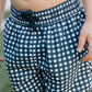 Navy Gingham Swim Shorts