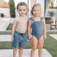 Navy Gingham One-Piece