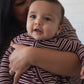 Bamboo Zip Pajamas | Maroon Stripe
