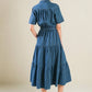 ABSOLUTE EDGE DENIM MIDI DRESS