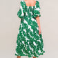 ALL THE DRAMA WOVEN MIDI DRESS