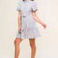 ADORABLE PRESENCE WOVEN MINI DRESS