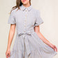 ADORABLE PRESENCE WOVEN MINI DRESS
