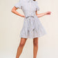 ADORABLE PRESENCE WOVEN MINI DRESS