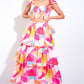 ABSOLUTE EDGE PINK WOVEN TOP AND SKIRT