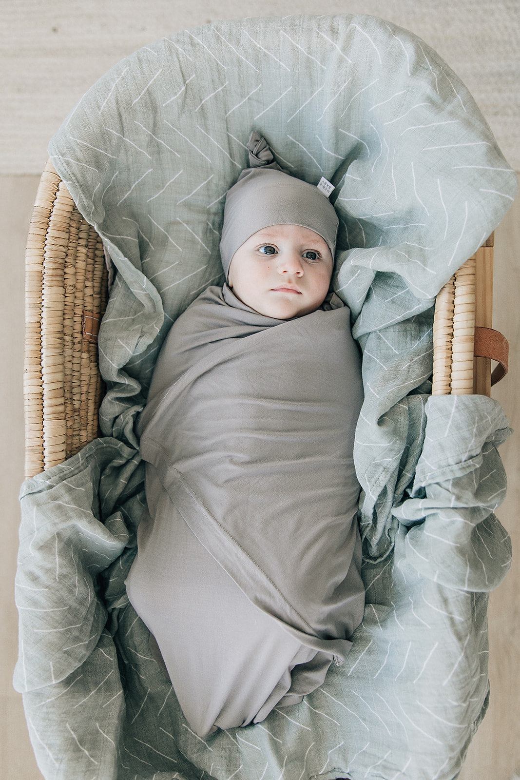 Stone Bamboo Swaddle Set