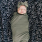 Olive Bamboo Swaddle Set