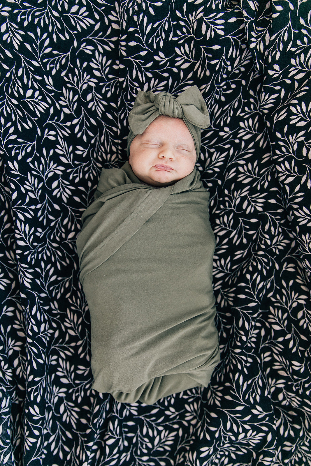 Olive Bamboo Swaddle Set