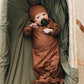 Rust Bamboo Knot Gown