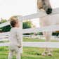 Heather Grey Chunky Knit Button Romper