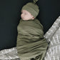 Olive Bamboo Swaddle Set