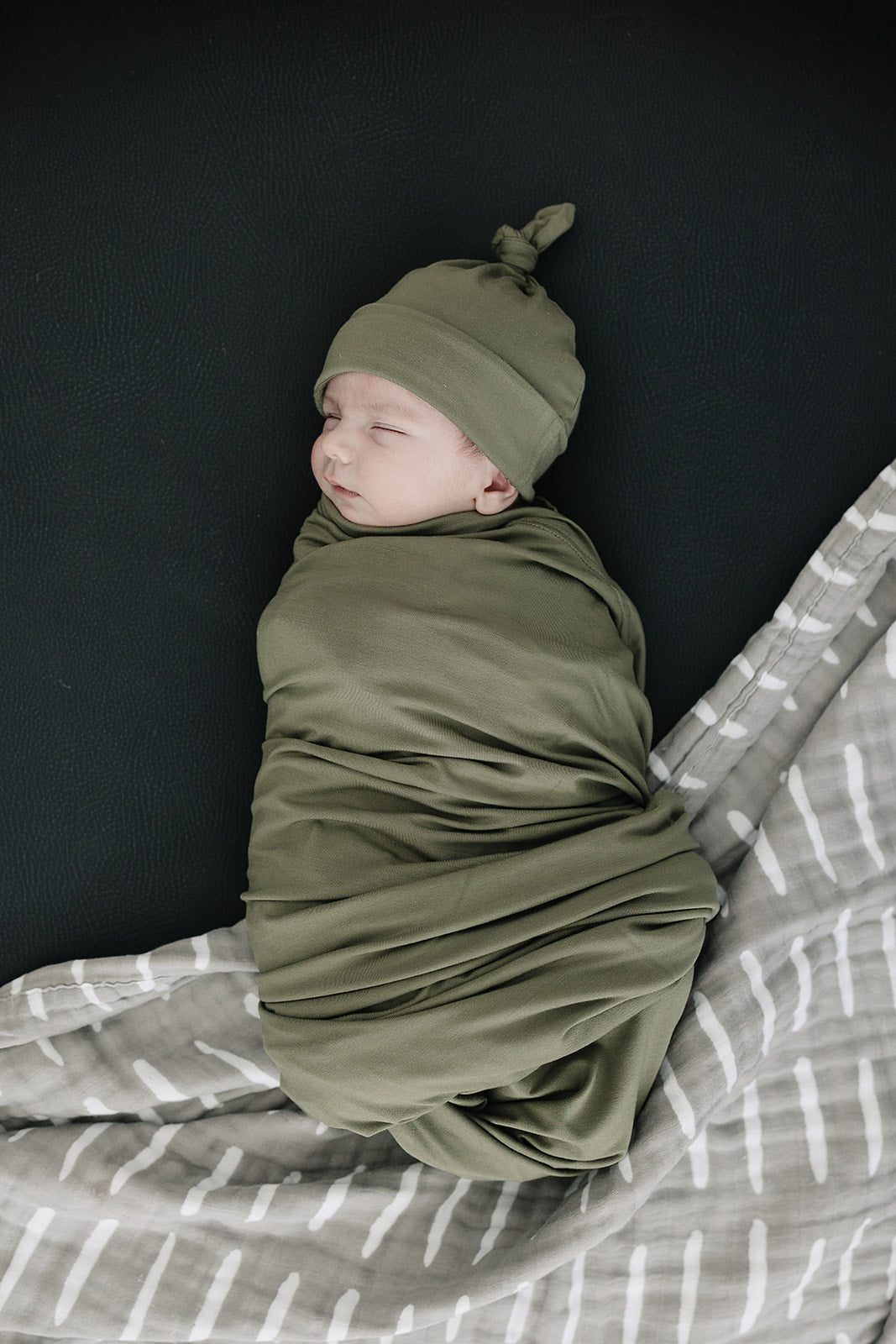 Olive Bamboo Swaddle Set