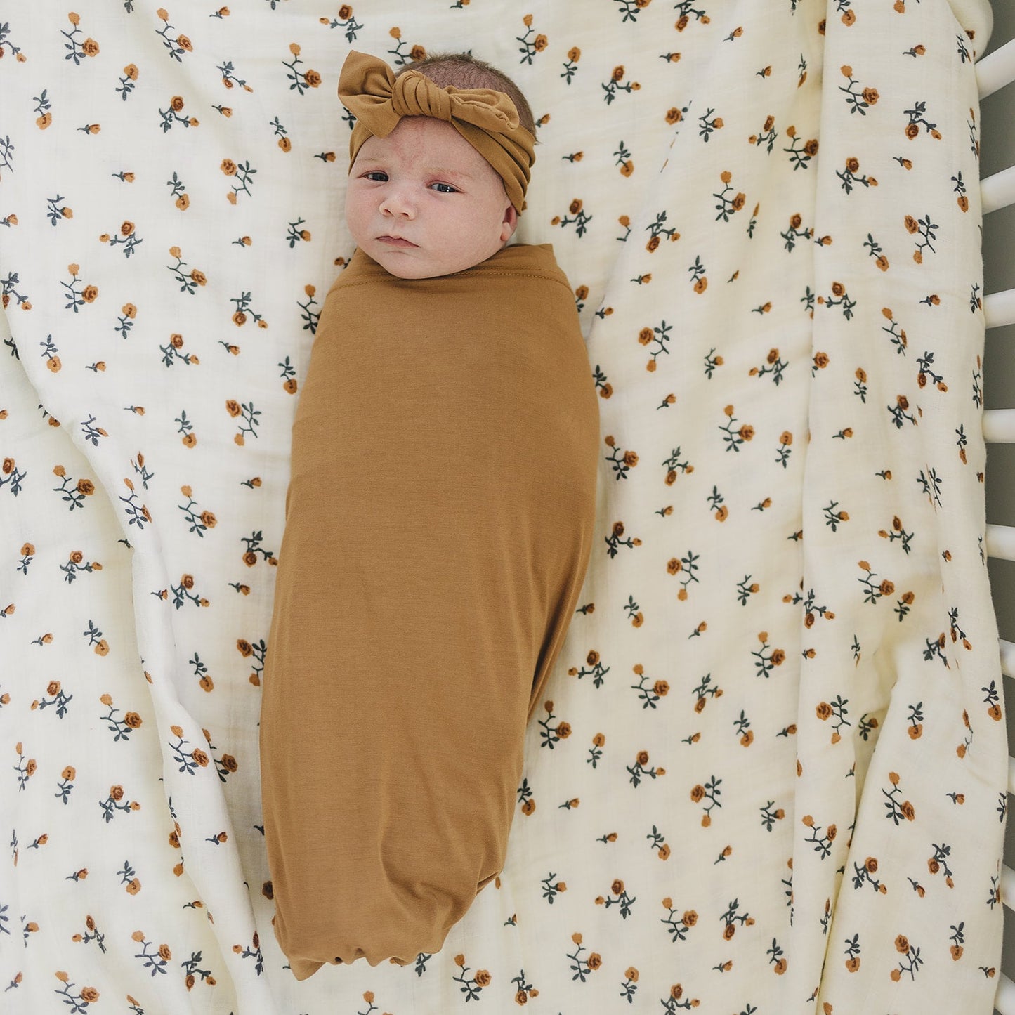 Mustard Bamboo Swaddle Set