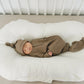 Cocoa Organic Ribbed Newborn Knot Hat