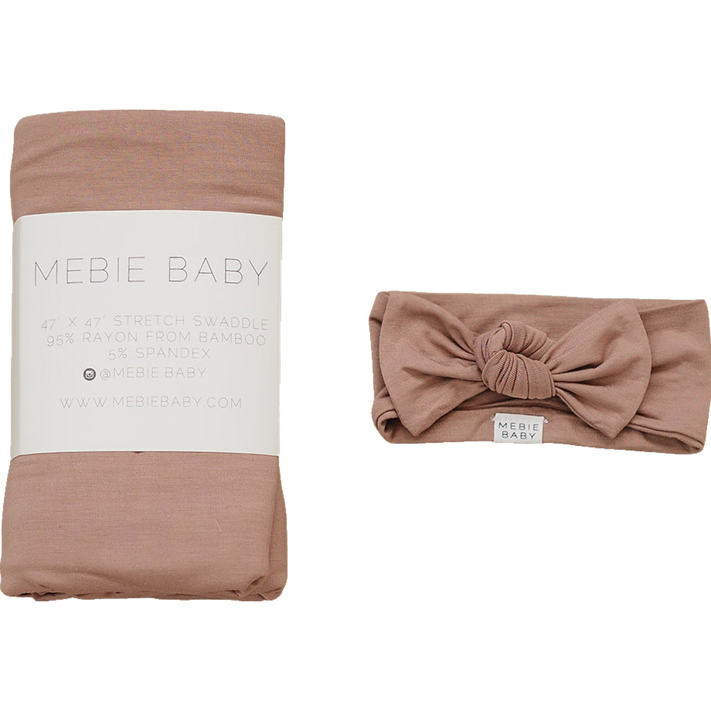 Dusty Rose Bamboo Swaddle Set