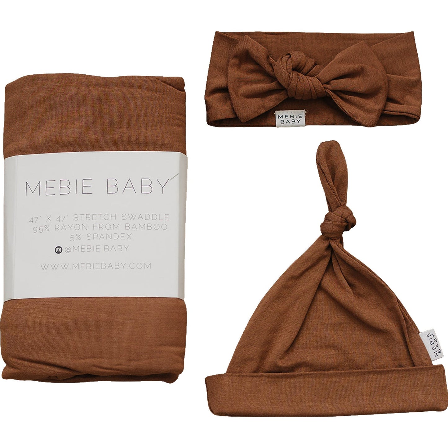 Rust Bamboo Swaddle Set