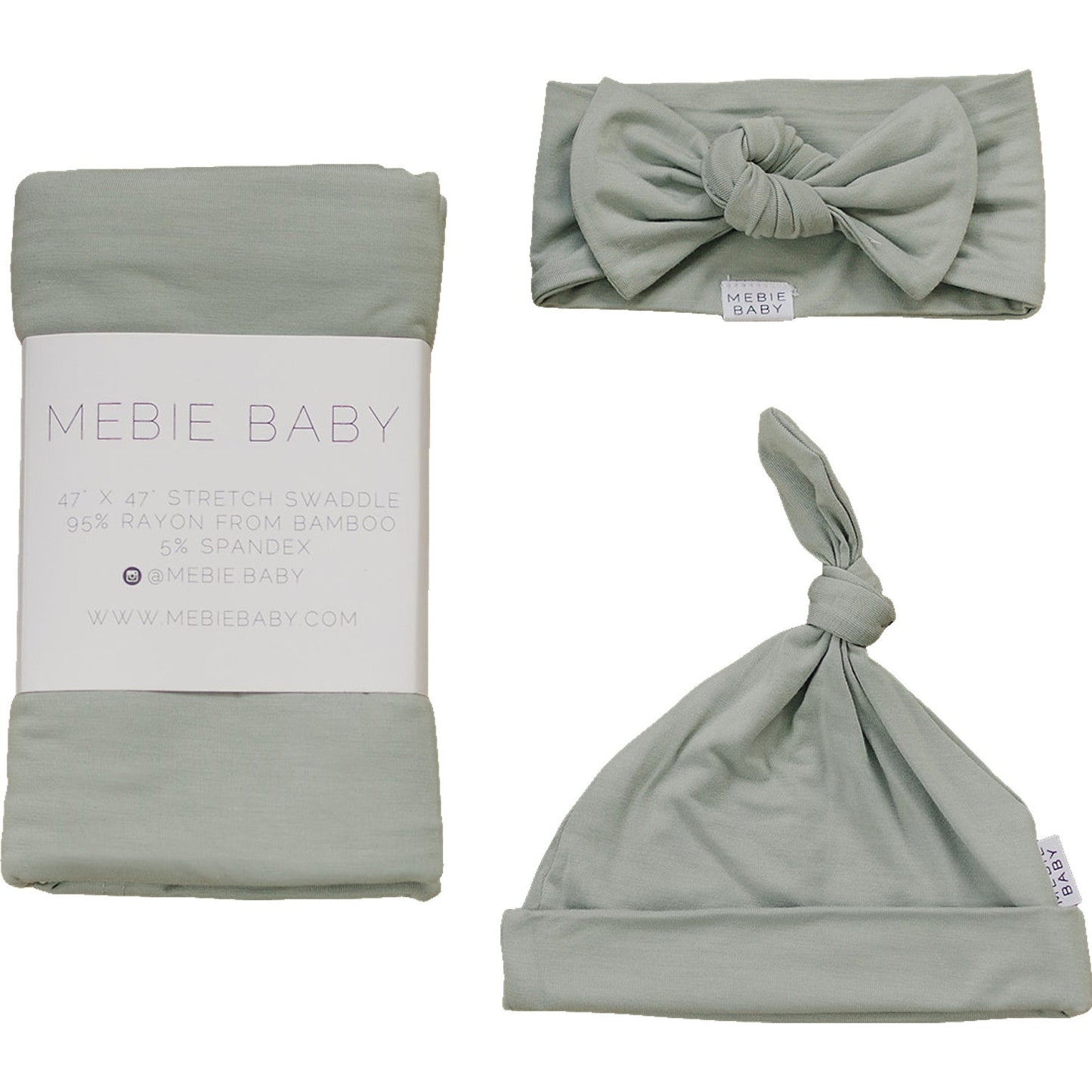 Sage Bamboo Swaddle Set