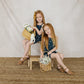 Navy Daisies Tank + Biker Short Set